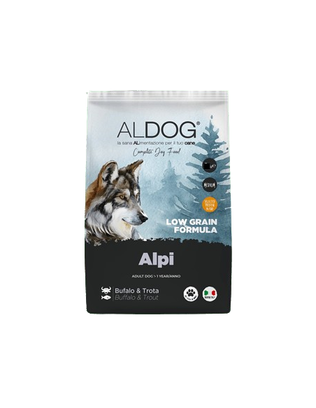 Aldog Low Grain ALPI Kg.12. Cibo Secco Per Cani