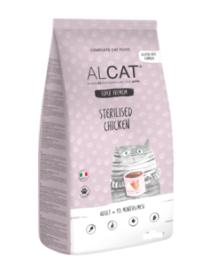 Alcat Sterilised Pollo gr 400 Cibo Secco Per Gatti.