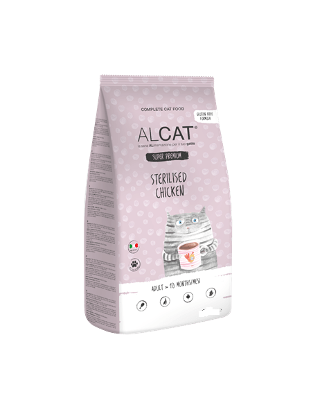 Alcat Sterilised Pollo gr 400 Cibo Secco Per Gatti.