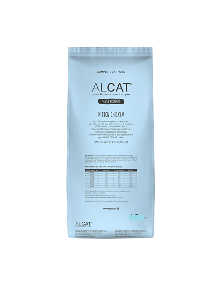 Alcat Kitten Pollo gr.400. cibo secco per cuccioli di gatto