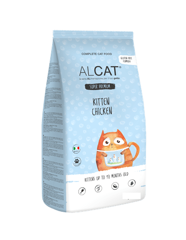 Alcat Kitten Pollo gr.400. cibo secco per cuccioli di gatto