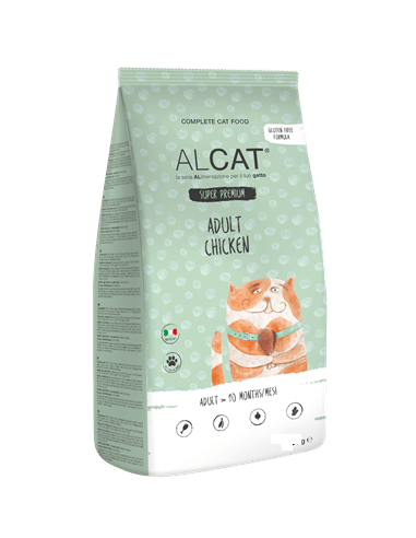 Alcat adult  Pollo gr.400. Cibo secco  per gatti .
