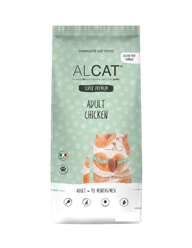 Alcat adult  Pollo gr.400. Cibo secco  per gatti .