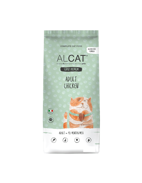 Alcat adult  Pollo gr.400. Cibo secco  per gatti .