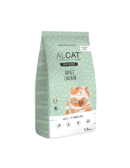 Alcat ADULT Pollo Kg.1,5.Crocchette per gatti