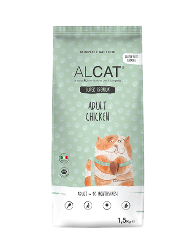 Alcat ADULT Pollo Kg.1,5.Crocchette per gatti