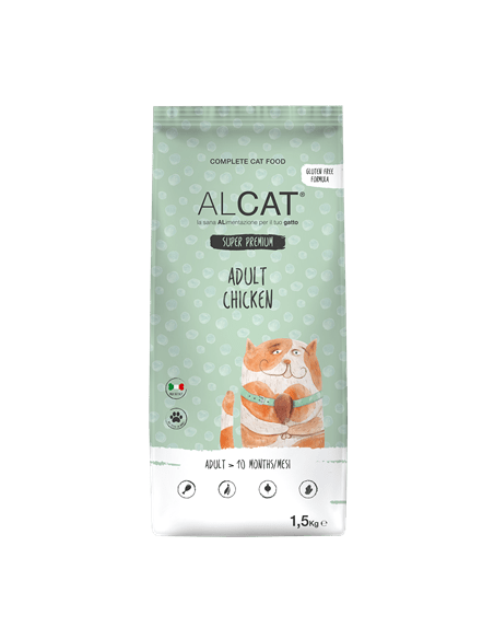 Alcat ADULT Pollo Kg.1,5.Crocchette per gatti