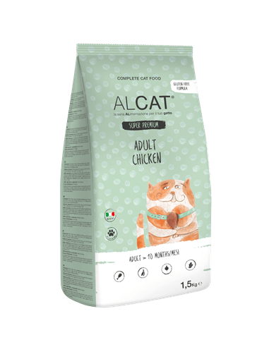 Alcat ADULT Pollo Kg.1,5.Crocchette per gatti