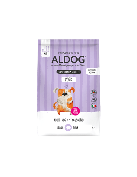 Aldog Maiale Mini Kg 3. Crocchette per cani