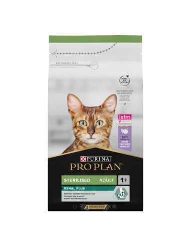 Pro Plan Cat Sterilised Tacchino renal Plus kg 1,5. Cibo Secco Per Gatti