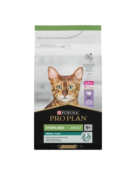 PRO PLAN CAT STERILISED TACCHINO KG.1,5 renal plus . cibo secco per gatti .