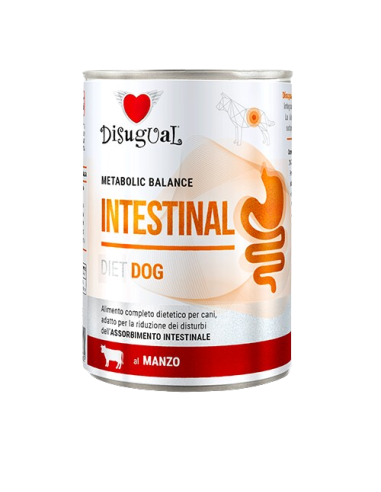 Disugual Diet Cane Intestinal Manzo gr 400. Diete - Umido Per Cani