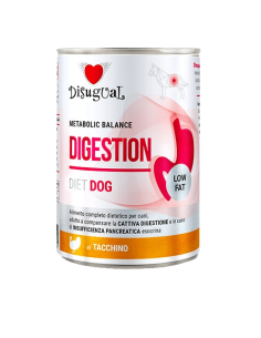Disugual Diet Cane Digestion Low Fat  Tacchino gr 400. Diete - Cibo umido per cani .