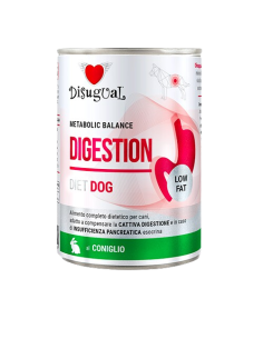 Disugual Diet Cane Digestion Low Fat Coniglio gr 400. Diete . Cibo Umido Per Cani .