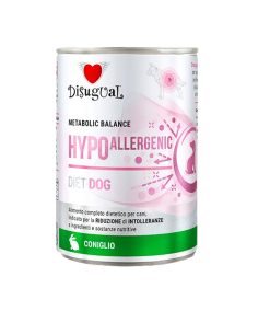 Disugual Diet Cane Hypoallergenic Coniglio gr 400. Diete . Cibo Umido Per Cani. 2