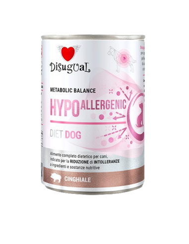 Disugual Diet Cane Hypoallergenic Cinghiale gr 400. Diete . Cibo Umido Per Cani .