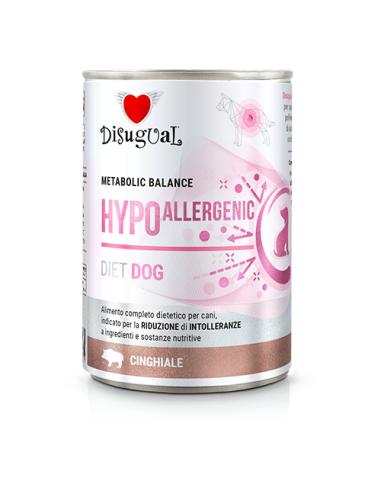Disugual Diet Cane Hypoallergenic Cinghiale gr 400. Diete . Cibo Umido Per Cani .