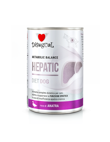Disugual Diet Cane Hepatic Anatra gr 400. Diete . Cibo Umido Per Cani.