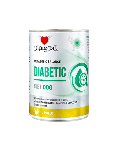 Disugual Diet Cane Diabetic Pollo gr 400. Diete . Cibo Umido Per cani.