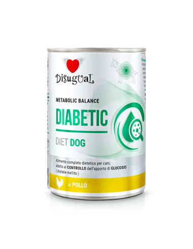 Disugual Diet Cane Diabetic Pollo gr 400. Diete . Cibo Umido Per cani.