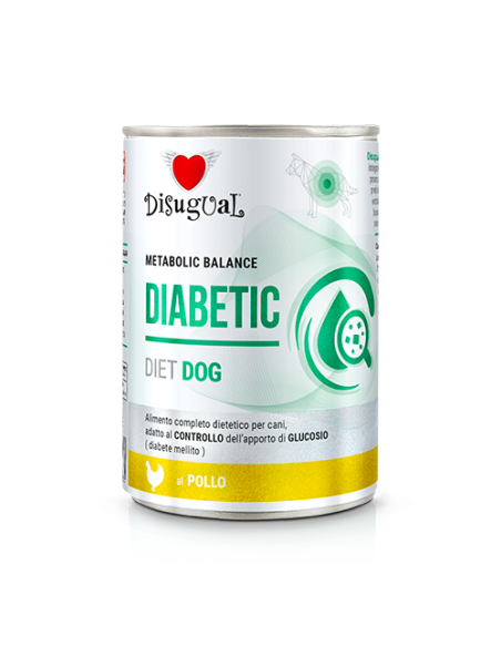 Disugual Diet Cane Diabetic Pollo gr 400. Diete . Cibo Umido Per cani.