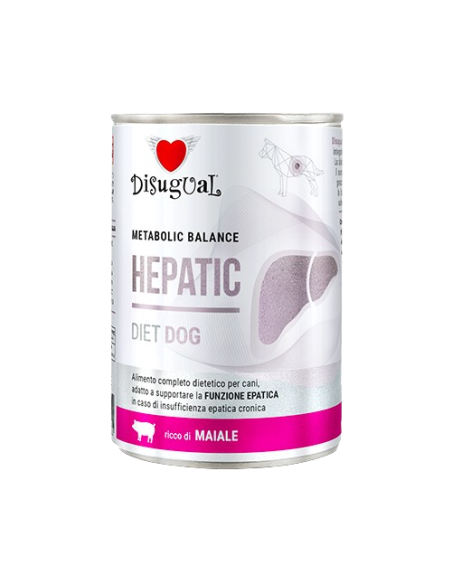 Disugual Diet Cane Hepatic Maiale gr 400. Diete . Cibo Umido Per Cani.