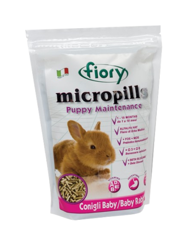 Fiory Micropills Puppy Conigli Baby gr 800. Mangime per Roditori