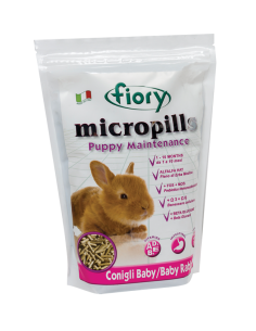 Fiory Micropills Puppy Conigli Baby gr 800. Mangime per Roditori 2