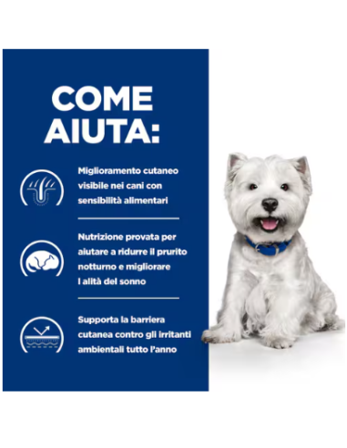 Hill's Canine Derm Complete Mini skin care & Food Sensivities KG.1,5