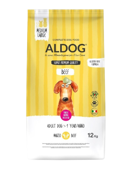 Aldog Manzo Medium /Large kg 12. Crocchette per cani.