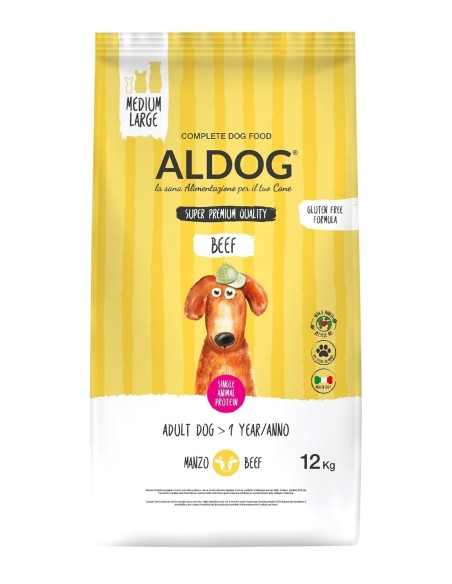 Aldog Manzo Medium /Large kg 12. Crocchette per cani.