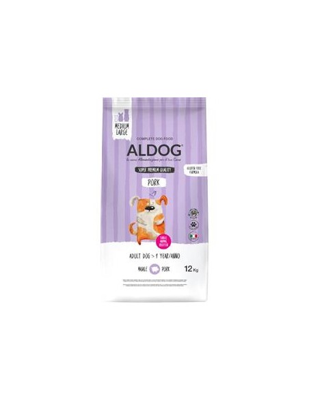 Aldog Maiale Medium /Large kg 12. Crocchette per cani