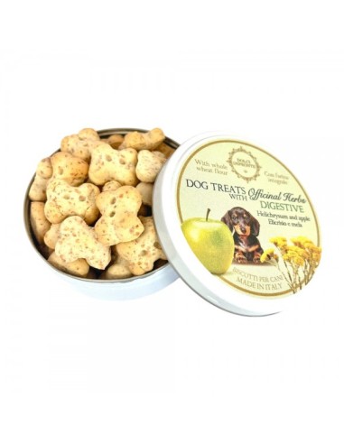 Dog Treats Biscotti Digestive Dolci Impronte gr 40. Snack Per Cani