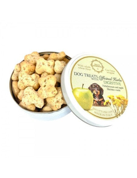 Dog Treats Biscotti Digestive Dolci Impronte gr 40. Snack Per Cani