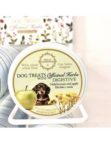 Dog Treats Biscotti Digestive Dolci Impronte gr 40. Snack Per Cani