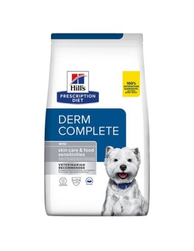 Hill's Canine Derm Complete Mini  Skin care & Food Sensivities Kg.1. Diete - Cibo Secco Per Cani .