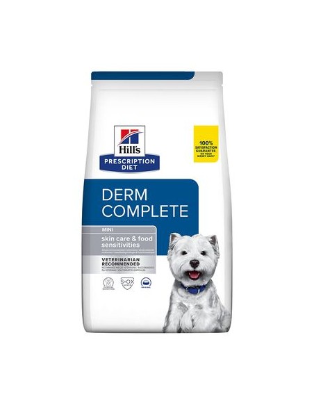 Hill's Canine Derm Complete Mini  Skin care & Food Sensivities Kg.1. Diete - Cibo Secco Per Cani