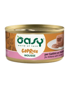 OASY Caprice MOUSSE PER GATTINI con SALMONE GR.85. Cibo Umido per cuccioli di gatto. 2