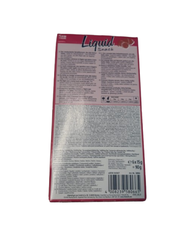 Vitakraft Cat Liquid Snack Fegato+Biotina 6pz x15 gr. Snack per gatti .