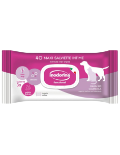 Salviette Parti Intime Malva Bio e Calendula 40 pezzi. Igiene per Cani