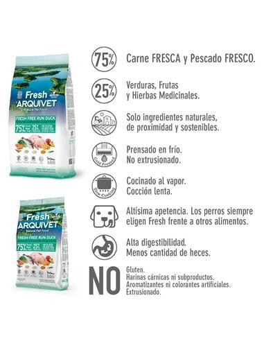 Arquivet Dog Fresh Free Run Duck kg 2,5. Crocchette per cani .