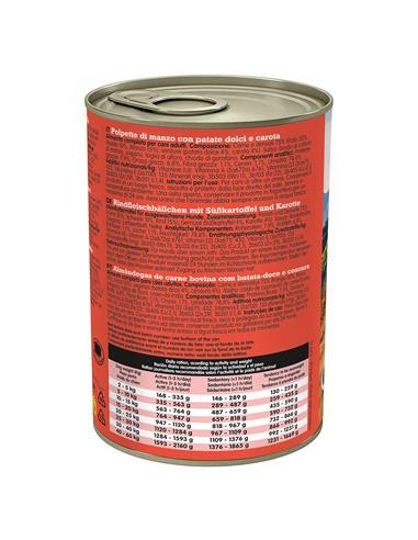 Arquivet Fresh umido Cane Adult Polpette Manzo gr 400. Cibo Umido Per Cani.