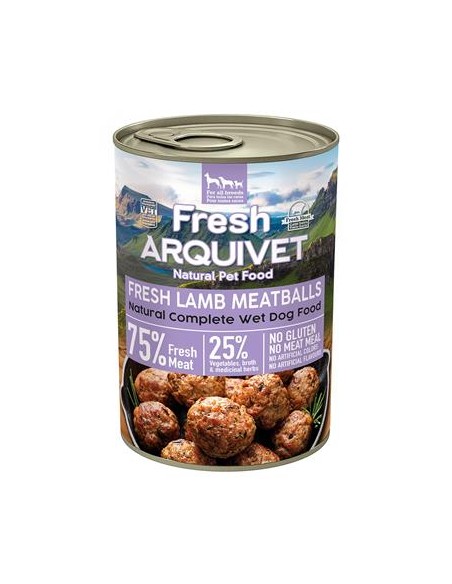 Arquivet Fresh Umido Cane Adult Polpette Agnello gr 400. Cibo Umido Per cani.