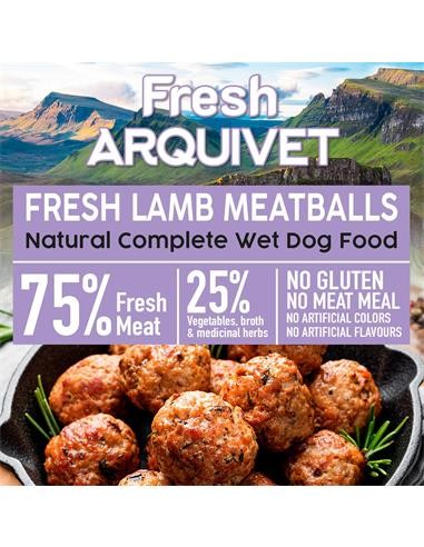 Arquivet Fresh Umido Cane Adult Polpette Agnello gr 400. Cibo Umido Per cani.