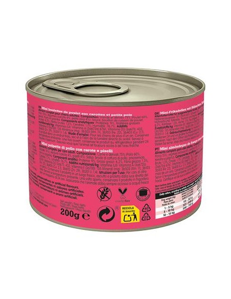 Arquivet Fresh Umido Cane Adult Mini  Polpette Pollo gr 200. Cibo Umido Per Cani.l