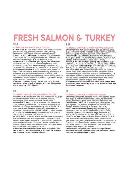 Arquivet Dog Fresh Tacchino e Salmone kg 2,5. Crocchette per cani .