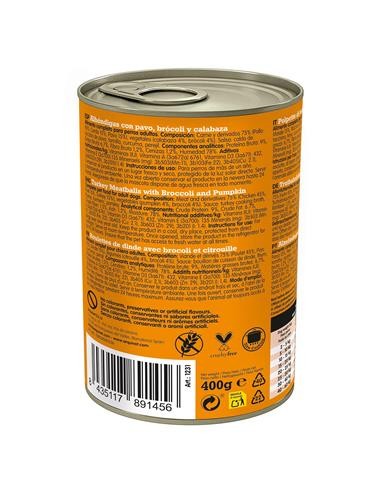 Arquivet Fresh Umido Adult Polpette Tacchino gr 400. Cibo Umido Per Cani