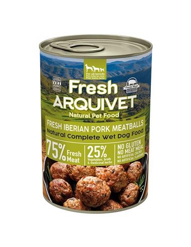 Arquivet Fresh Umido Cane Adult Polpette Maiale gr 400. Cibo Umido Per Cane.