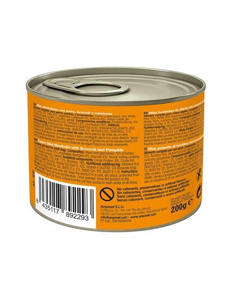Arquivet Fresh umido Cane Adult Mini Polpette  Tacchino 200 GR. Cibo Umido Per Cani