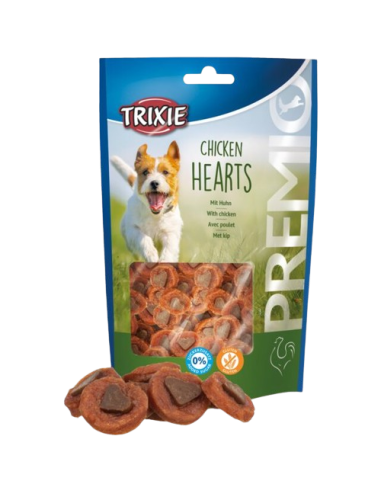 Premio Chicken Hearts gr 100. Snack Per Cani